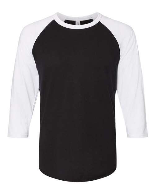 Premium Blend Ringspun Three-Quarter Sleeve Raglan Baseball T-Shirt - Image 2