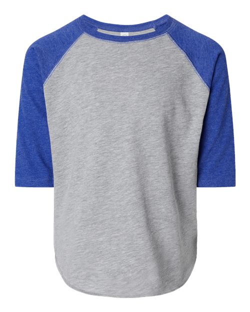 Toddler Baseball Fine Jersey Three-Quarter Sleeve Tee - Image 6