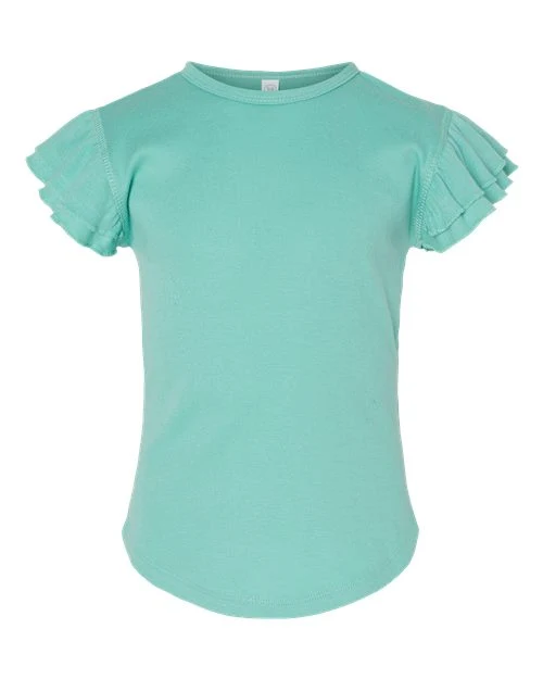 Toddler Flutter Sleeve Tee - Image 4