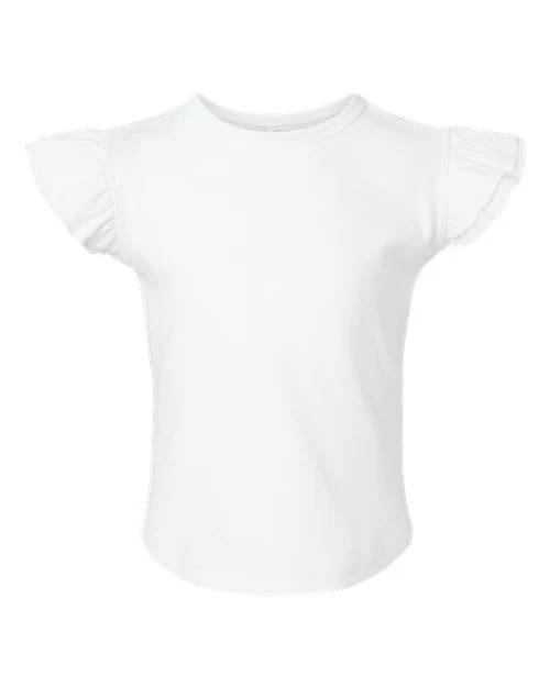 Toddler Flutter Sleeve Tee - Image 5