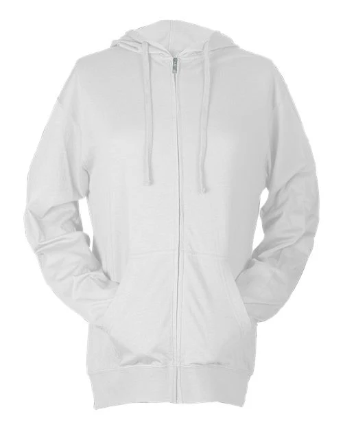 Unisex Beach Full-Zip Hooded Long Sleeve T-Shirt - Image 6