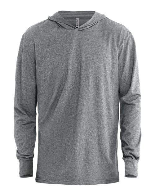 Unisex CVC Hoodie Long Sleeve T-Shirt - Image 3