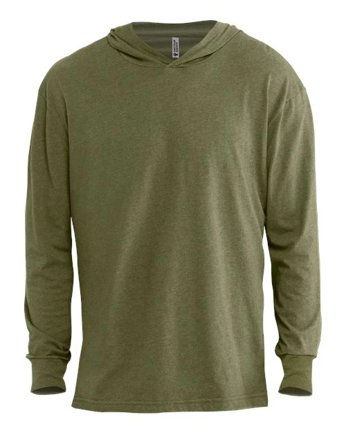 Unisex CVC Hoodie Long Sleeve T-Shirt - Image 9