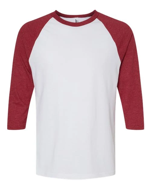 Unisex CVC Three-Quarter Sleeve Tee - Image 5