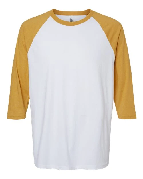 Unisex CVC Three-Quarter Sleeve Tee - Image 7
