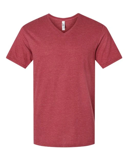 Unisex CVC V-Neck Tee - Image 6