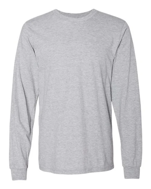 Unisex Fine Jersey Long Sleeve Tee - Image 5