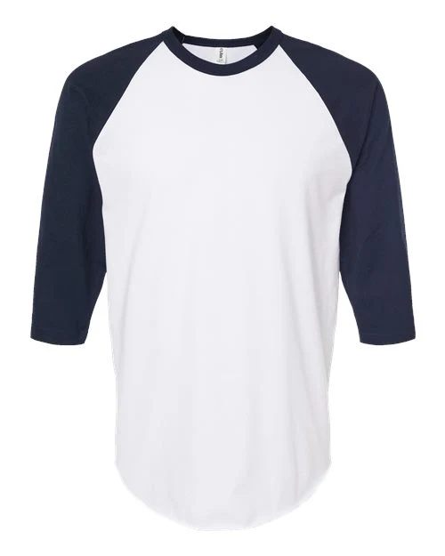 Unisex Fine Jersey Raglan T-Shirt - Image 22