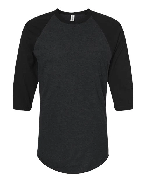 Unisex Fine Jersey Raglan T-Shirt - Image 4