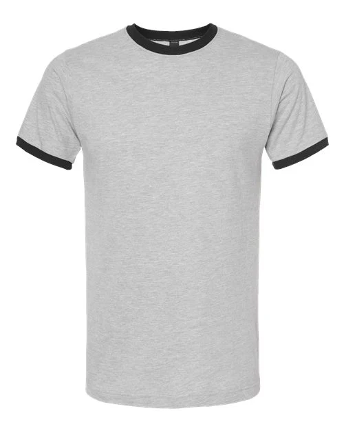 Unisex Fine Jersey Ringer T-Shirt - Image 3