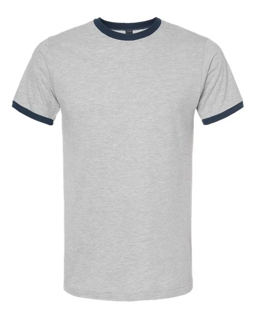 Unisex Fine Jersey Ringer T-Shirt - Image 5