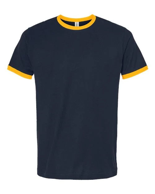 Unisex Fine Jersey Ringer T-Shirt - Image 7