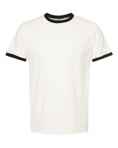Unisex Fine Jersey Ringer T-Shirt - Image 9