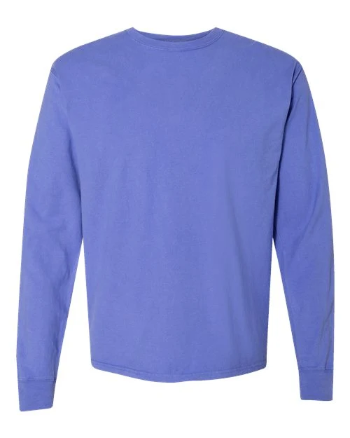 Unisex Garment-Dyed Long Sleeve T-Shirt - Image 9