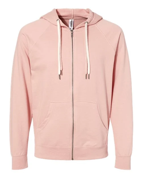 Unisex Icon Lightweight Loopback Terry Full-Zip Hooded Sweatshirt - Image 10