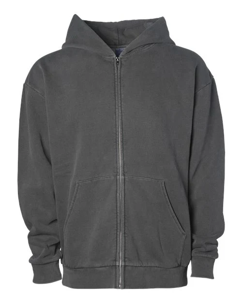 Unisex Mainstreet Heavyweight Full-Zip Hooded Sweatshirt - Image 3