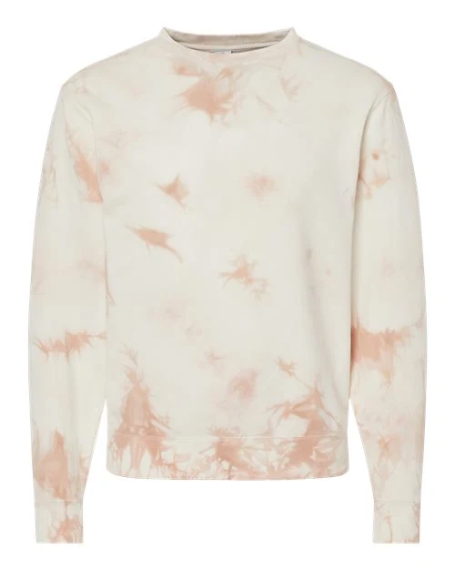 Unisex Midweight Tie-Dyed Crewneck Sweatshirt - Image 4