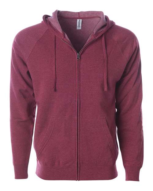 Unisex Special Blend Raglan Full-Zip Hooded Sweatshirt - Image 4