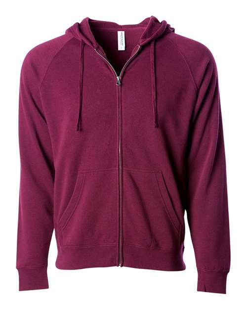 Unisex Special Blend Raglan Full-Zip Hooded Sweatshirt - Image 5