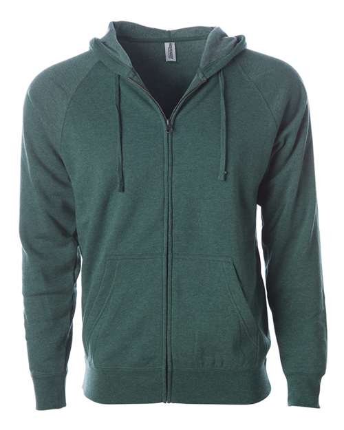 Unisex Special Blend Raglan Full-Zip Hooded Sweatshirt - Image 7