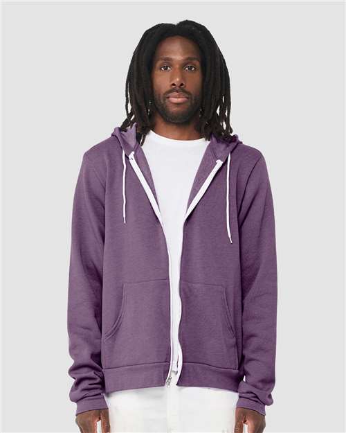 Unisex Sponge Fleece Full-Zip Hoodie Sweatshirt - Image 30