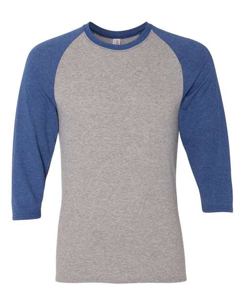 Unisex Triblend Three-Quarter Raglan Baseball T-Shirt - Image 6