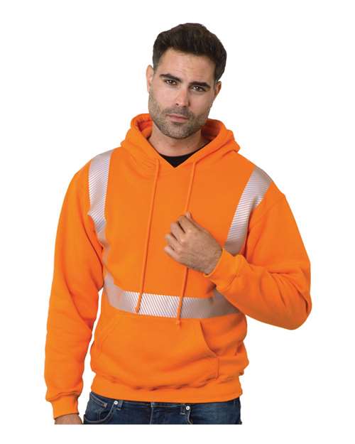 Unisex USA-Made High Visibility Hooded Sweatshirt - Image 4