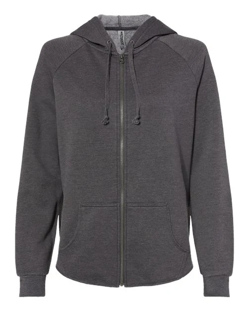 Women's California Wave Wash Full-Zip Hooded Sweatshirt - Image 7