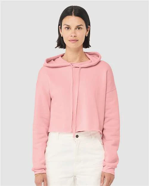 Women's Crop Fleece Hoodie Sweatshirt - Image 12