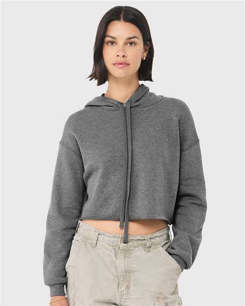 Women's Crop Fleece Hoodie Sweatshirt - Image 5