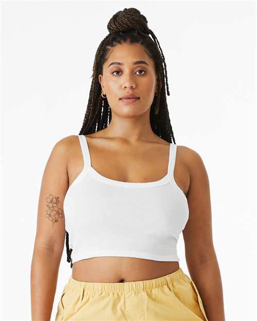 Women's Micro Rib Spaghetti Strap Tank - Image 8
