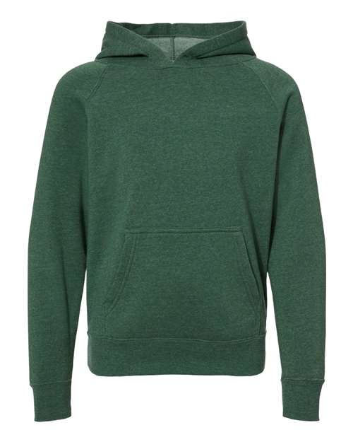 Youth Lightweight Special Blend Raglan Hooded Sweatshirt - Image 5