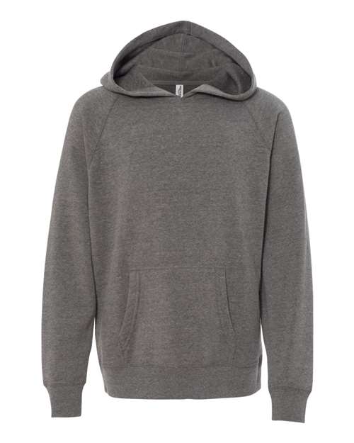 Youth Lightweight Special Blend Raglan Hooded Sweatshirt - Image 6