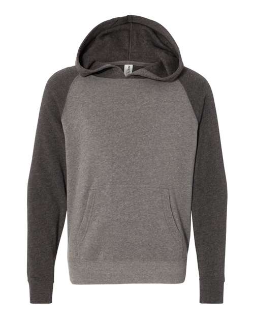 Youth Lightweight Special Blend Raglan Hooded Sweatshirt - Image 8