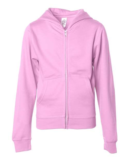 Youth Midweight Full-Zip Hooded Sweatshirt - Image 6