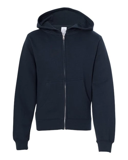 Youth Midweight Full-Zip Hooded Sweatshirt - Image 8