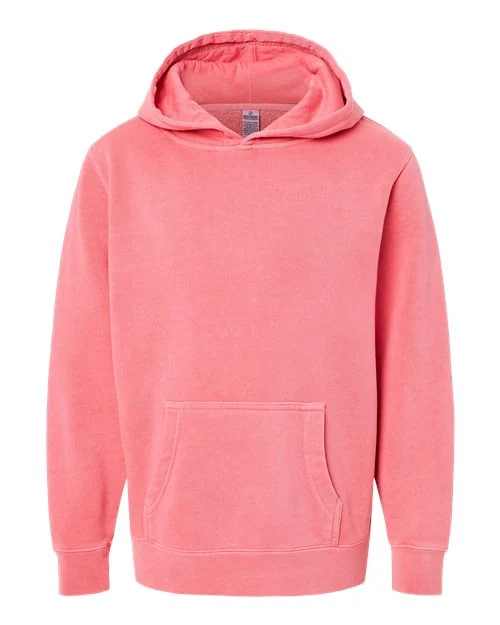 Youth Midweight Pigment-Dyed Hooded Sweatshirt - Image 6
