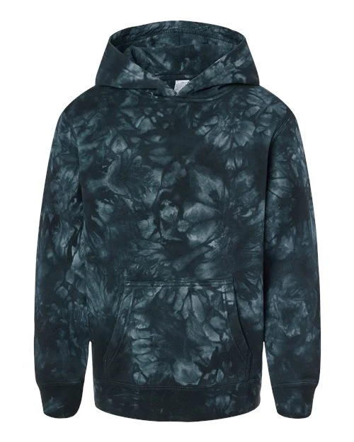 Youth Midweight Tie-Dyed Hooded Sweatshirt - Image 2