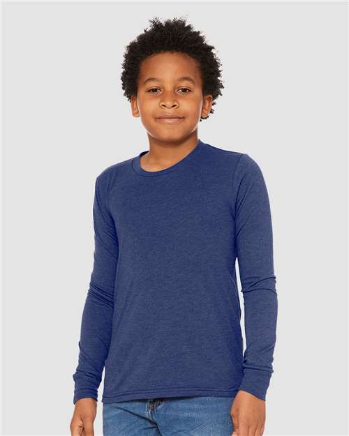 Youth Triblend Long Sleeve Tee - Image 5